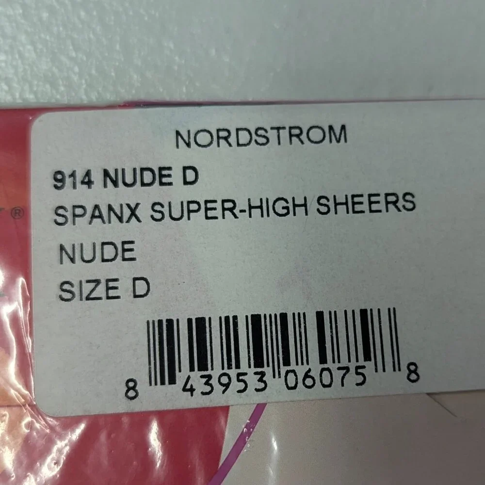 NWT Spanx Sheers Nude Size D Hose